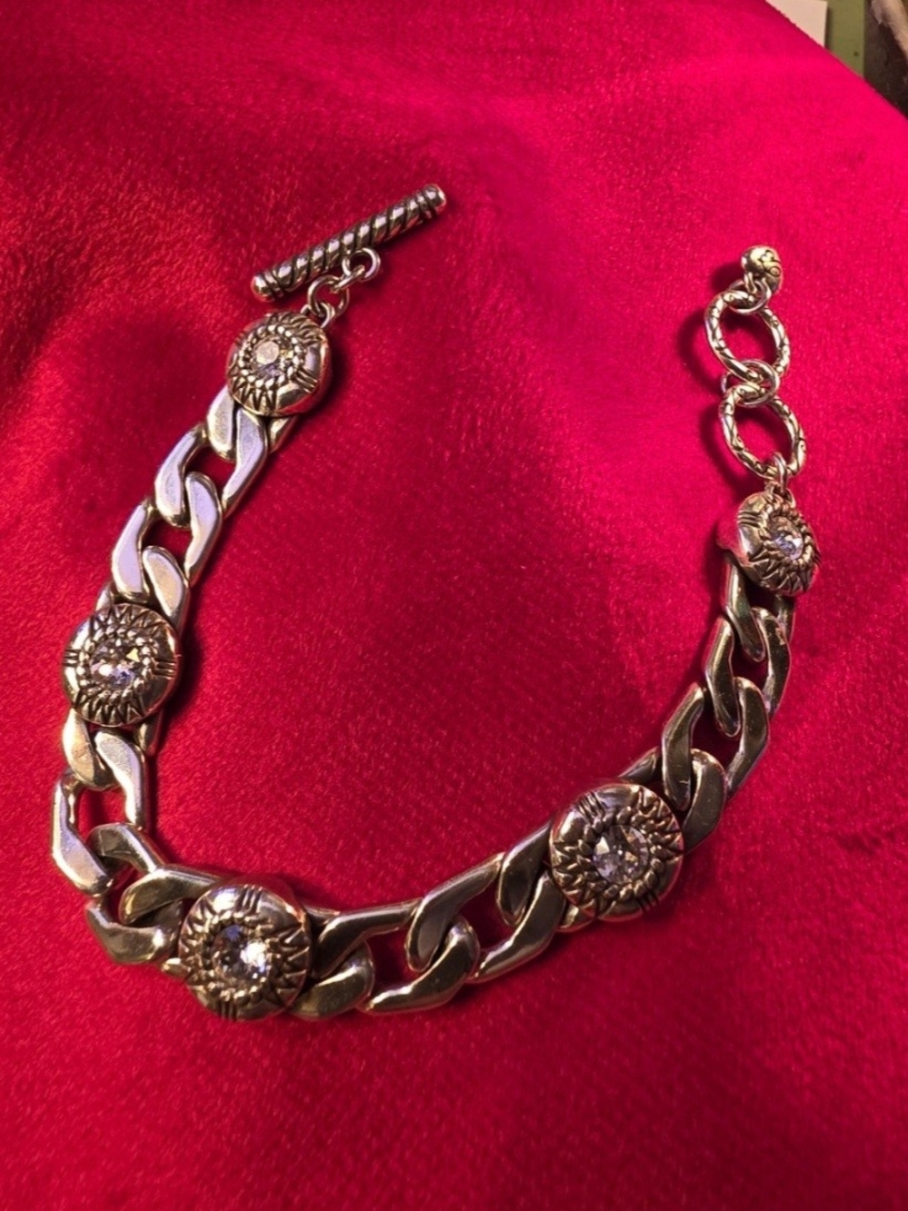 Brighton Chain Bracelet with Clear Crystals - Women Jewelry
